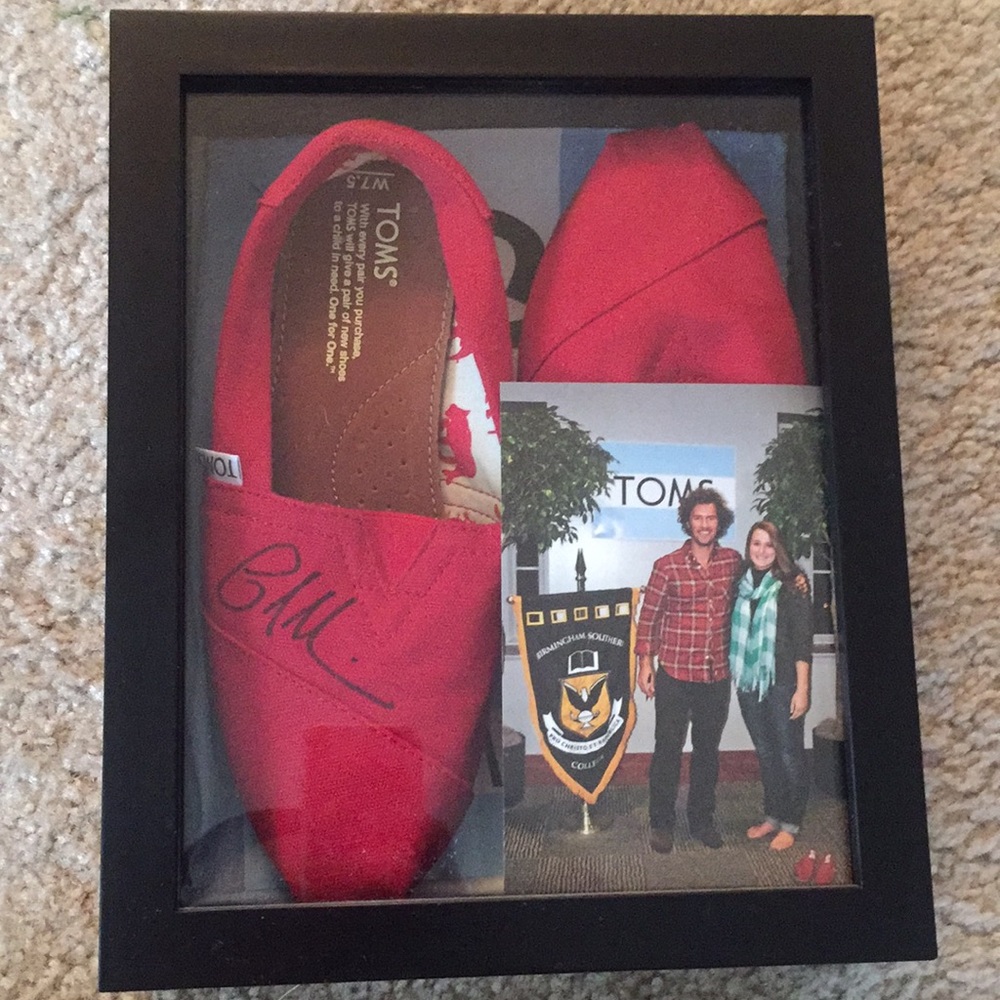 AUTOGRAPHED TOMS shoes